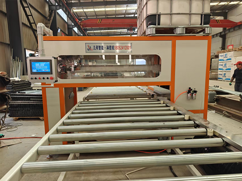 高精度装饰板SPC板淋胶机